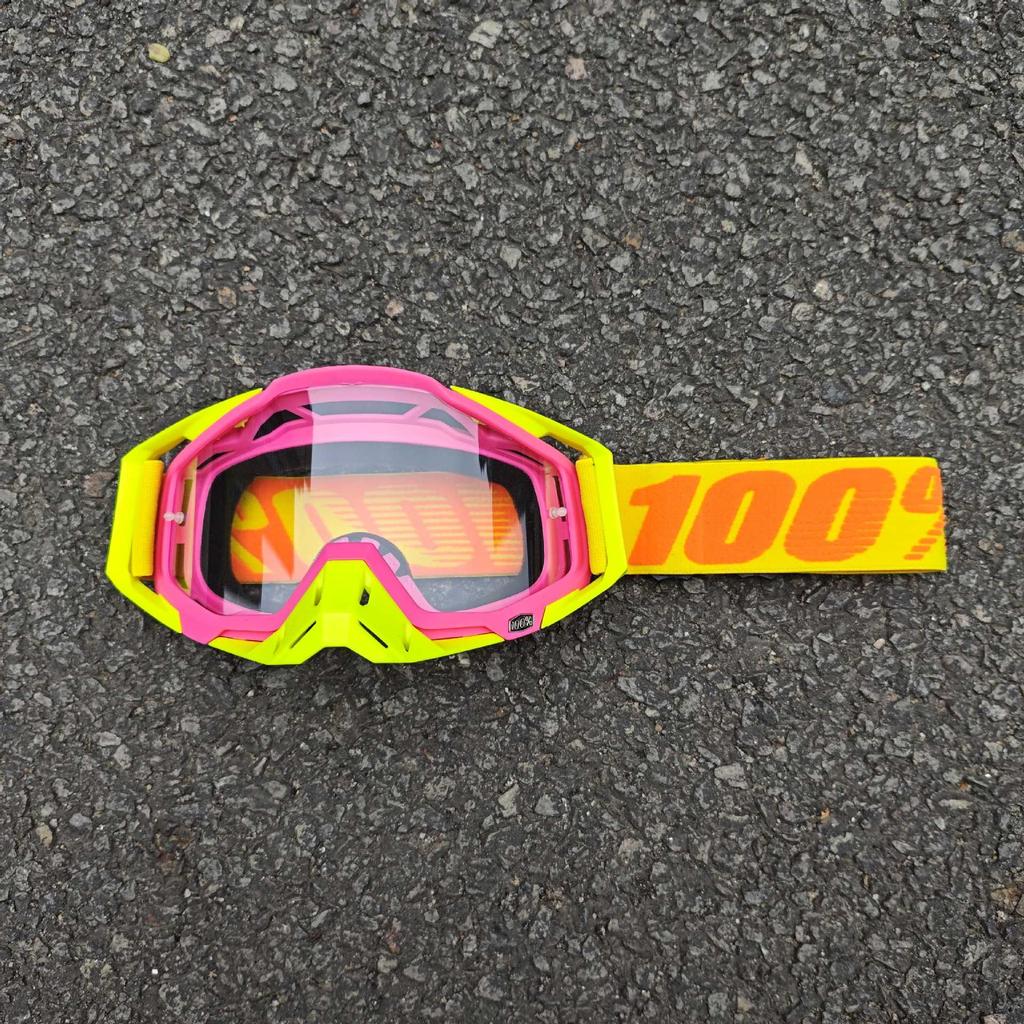 Occhiali da sole da moto classici per fuoristrada all'aperto 100% per la guida, occhiali protettivi per casco resistenti al vento e alla sabbia, equipaggiamento fresco per mountain bike