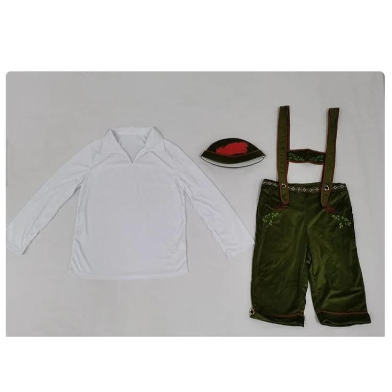 Cosplay Fancy Dress Halloween Party Costume Carnival Outfit Adult Men's Bavarian German Beer Festival Short Sleeve