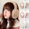 Windproof Foldable Ear Cover Plush Winter Thicken Earflap Fashion Solid Color Earmuffs  Outdoor