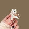 Autumn Cute Cat Brooch Female Cartoon Design Sense Suit Pin High-end Exquisite Coat Sweater