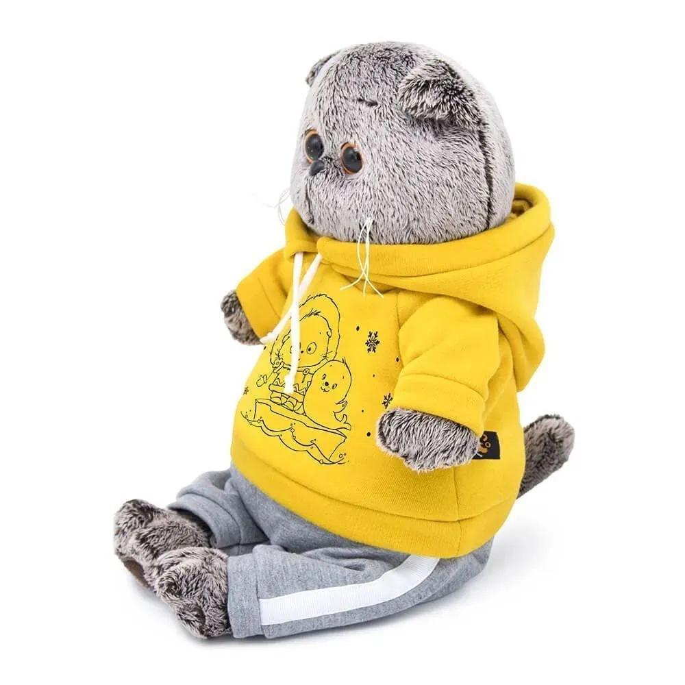 Budibasa Plush Cat Stuffed Animal Toy Adorable Kittens Doll with Shirt Clothes Outfit Dress Up Set Cute Animal Soft Plush Toys for Kids Gift