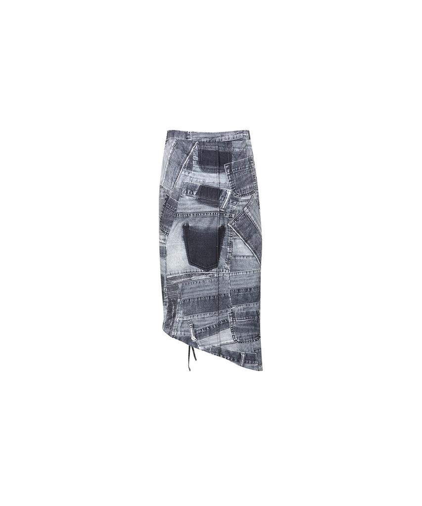 Andersson Bell Anja Patch Print Skirt Apa652W(Black)