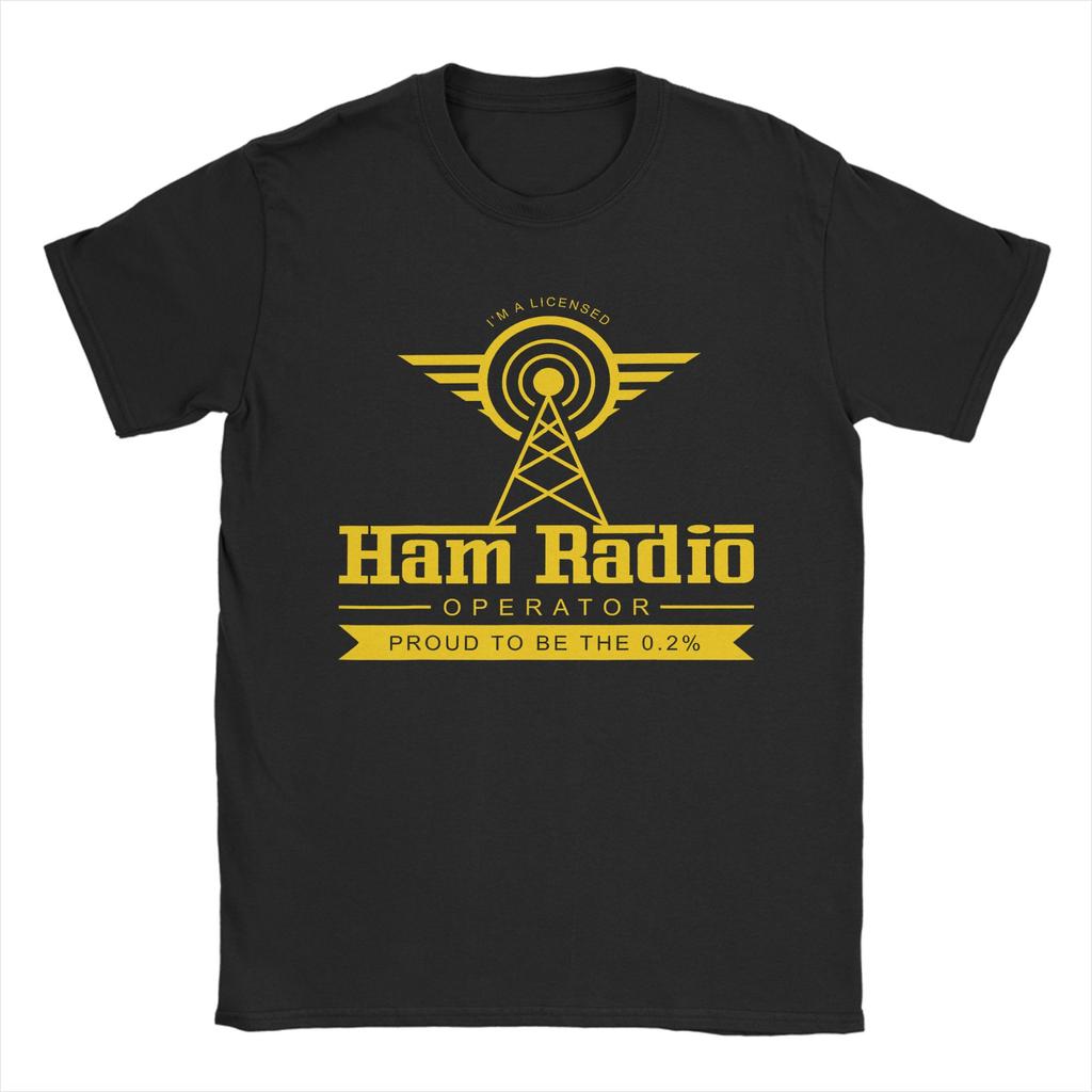 Unisexs Ham Radio Operator T Shirt Cotton Tops Vintage Short Sleeve Round Collar Tee Shirt New Arrival TShirts