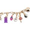 Crocs Textured Charm Chain Set of 4 Zinc Alloy Shoe Accessories Women's Gold