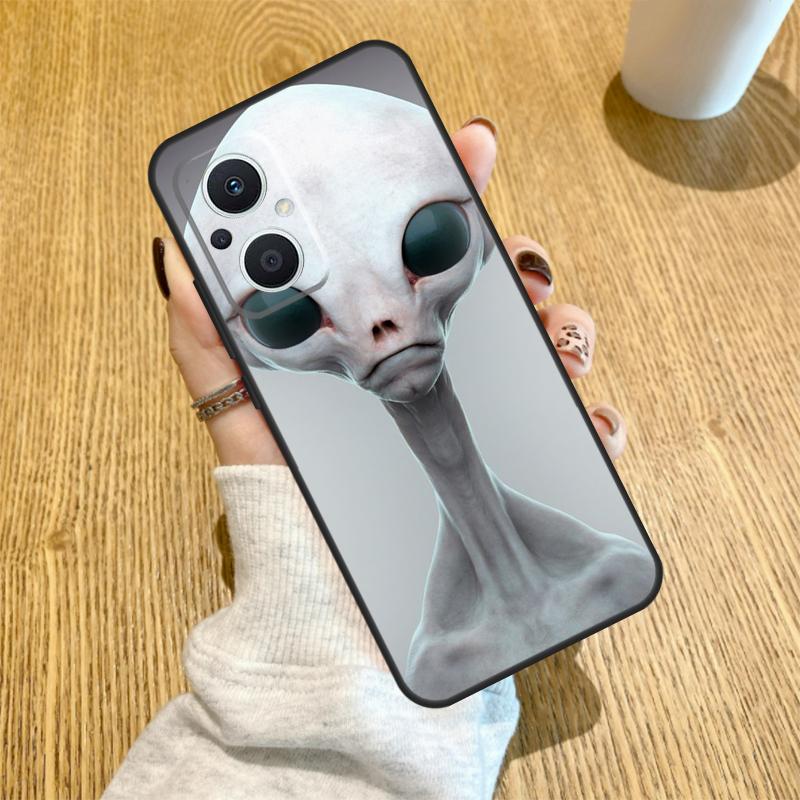 Aesthetic Alien Funda For OPPO Reno 13 F 14F 12F 11F 8T 7 8 Lite 10 11 12 14 OPPO Find X5 X6 X8 X9 Pro Case
