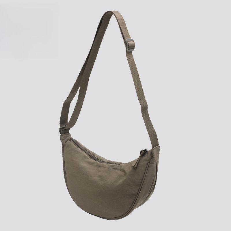 Fashion Casual Women s Messenger Bag New Shoulder Bag Nylon Dumpling Bag Women s Satchel Simple and Lightweight Small Cloth Bag зелёный