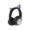 AKZ-07 Cartoon Bluetooth Headphones with RGB Cat Ears and Heavy Bass