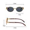 Oval Sunglasses Women  Trendy Designer Wooden Sunglasses Men Luxury Fashion Glasses Vintage Lentes De Sol Mujer Zonnebril