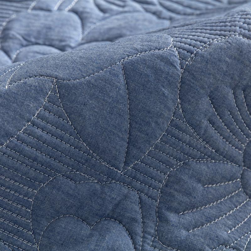 Four Seasons Universal Washed Cotton Quilted Embroidery Sofa Cushion Korean Simple Fabric Non-slip Sofa Cushion Towel
