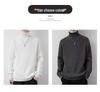 Men's Korean Style High Neck Sweater - Trendy Warm Autumn/Winter Knitwear for Casual Wear