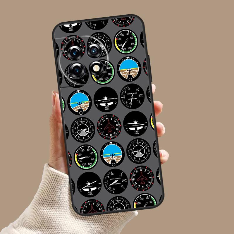 Flight Instruments Cockpit Case For OnePlus Nord CE 5 2 3 4 Lite N30 OnePlus 13 11 12 15 13T 13R 10T 12R 9 10 Pro Cover