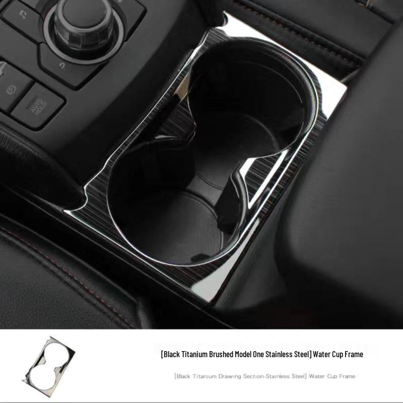 Mazda CX-4 Gear Shift Panel Upgrade: Modern Luxury Mineral Metal Texture Console Kit