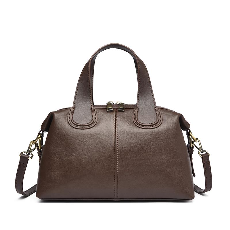 100% Genuine Cowhide Leather Women's Handbag Casual Ladies Tote Bag Shoulder Messenger Bag Female Daily Commute Crossbody Bag