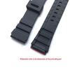 Retro Student Square Watch with Rubber Strap, Universal Pin Buckle, 18-22MM