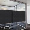 Sichtschutzfolie für Fenster, Verdunkelungsfolie, elektrostatische Fensterfolie, Anti-UV-Matteffektfolie für Büro, Zuhause, Badezimmer, Schlafzimmer, Küche(schwarz,44,3x200