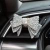 Car Air Vent Rhinestone Bow Air Freshener Decor Accessory