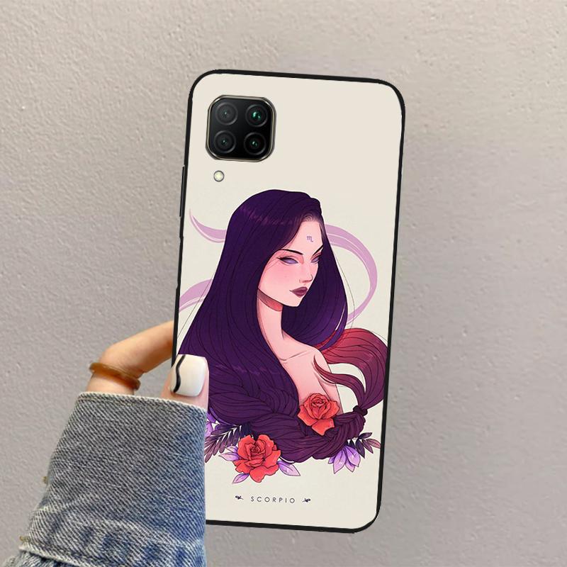 Horoscope Girl Scorpio Taurus Virgo For Huawei Nova 3i 7i 8i 11i 12i 9 10 SE Y73 Y90 Y70 Y72 Y61 Y91 P30 P40 Lite P60 Pro Case