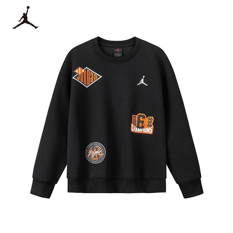 Jordan Nike AJ Kids  Crewneck Terry Sweatshirt M