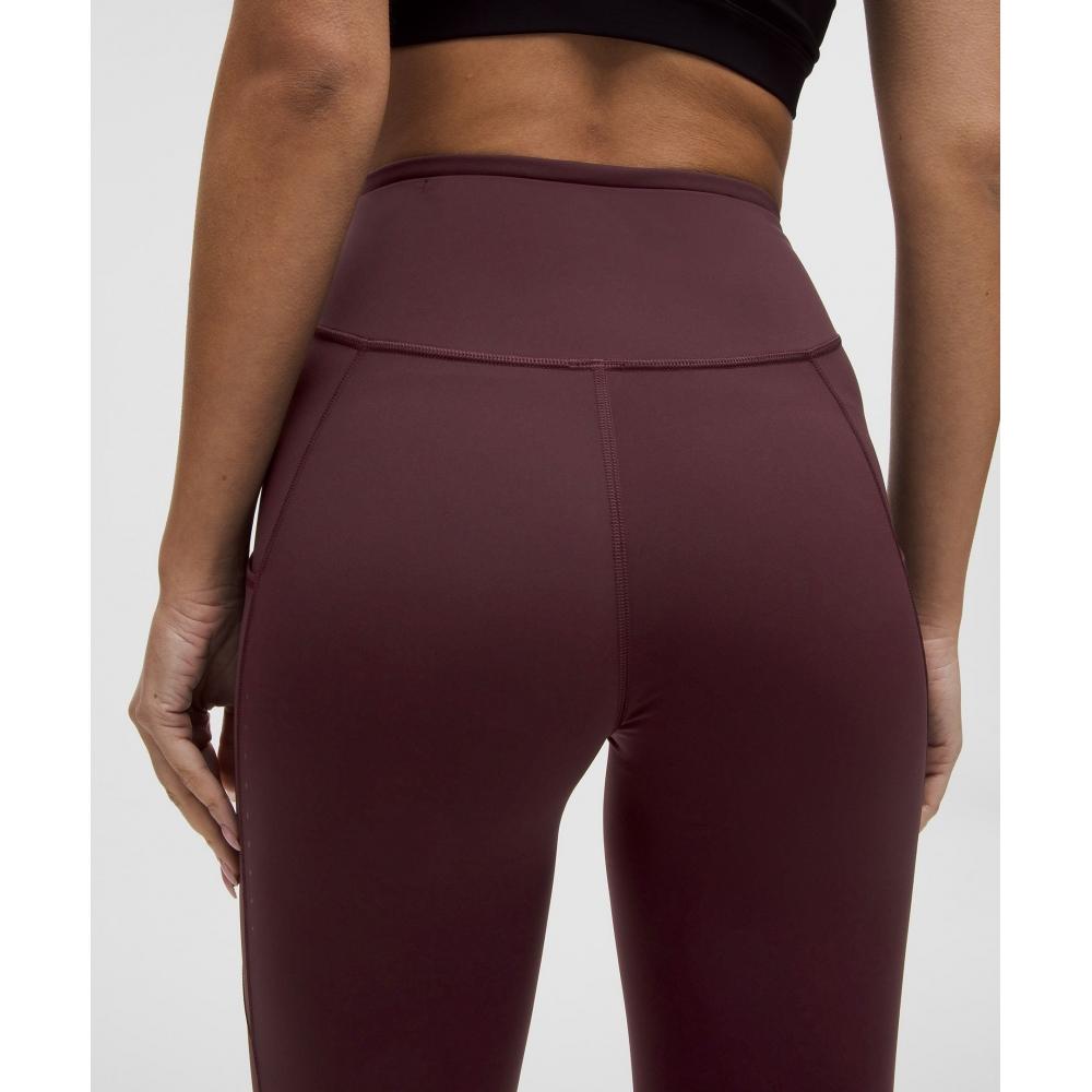 Lululemon Fast And Free High Rise Tight 28   5 Pocket Goodnight Plum