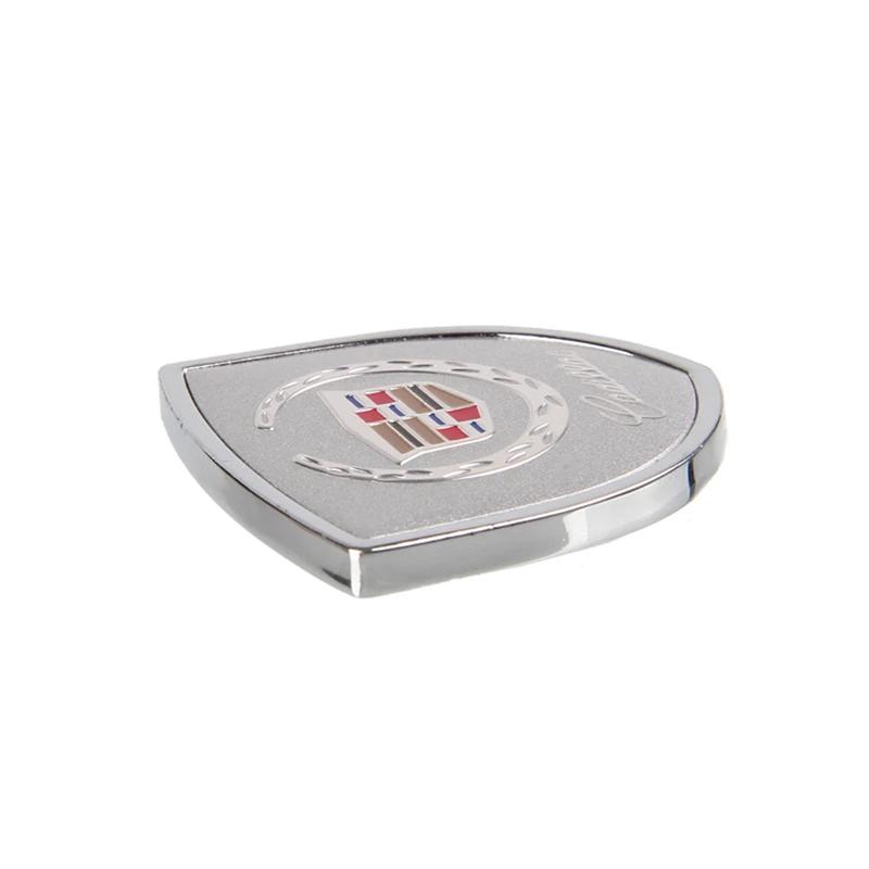 2 Piezas Pegatinas de Ventana de Coche de Aleación Emblema Lateral de Guardabarros para Cadillac Escalade CT4 BLS ATS CTS DTS XLR XTS Deville Seville XT5 CT5