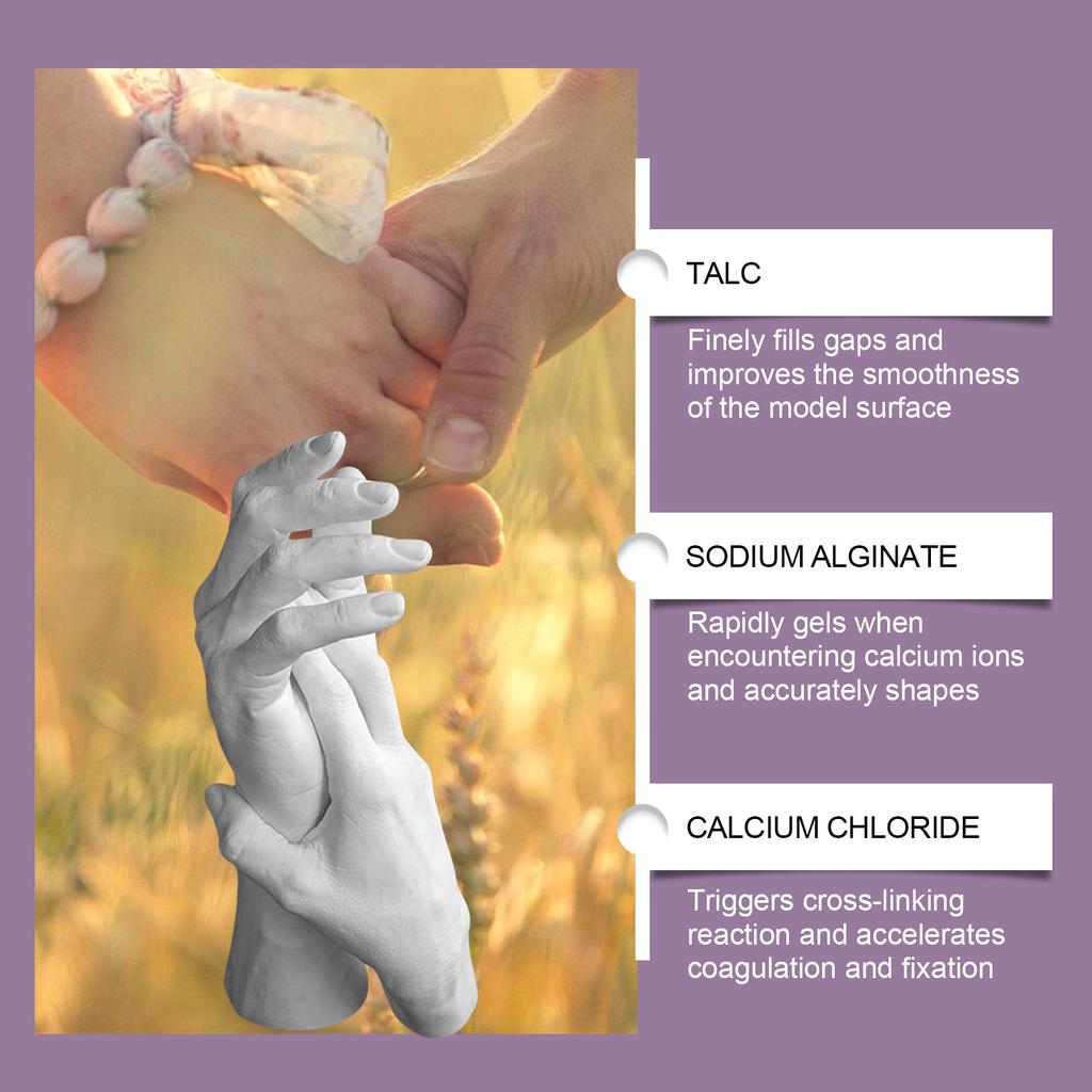 Hand Mold Powder DIY Set Clone Powder 3D Model Powder Hand Print DIY Souvenir Hand Model Set