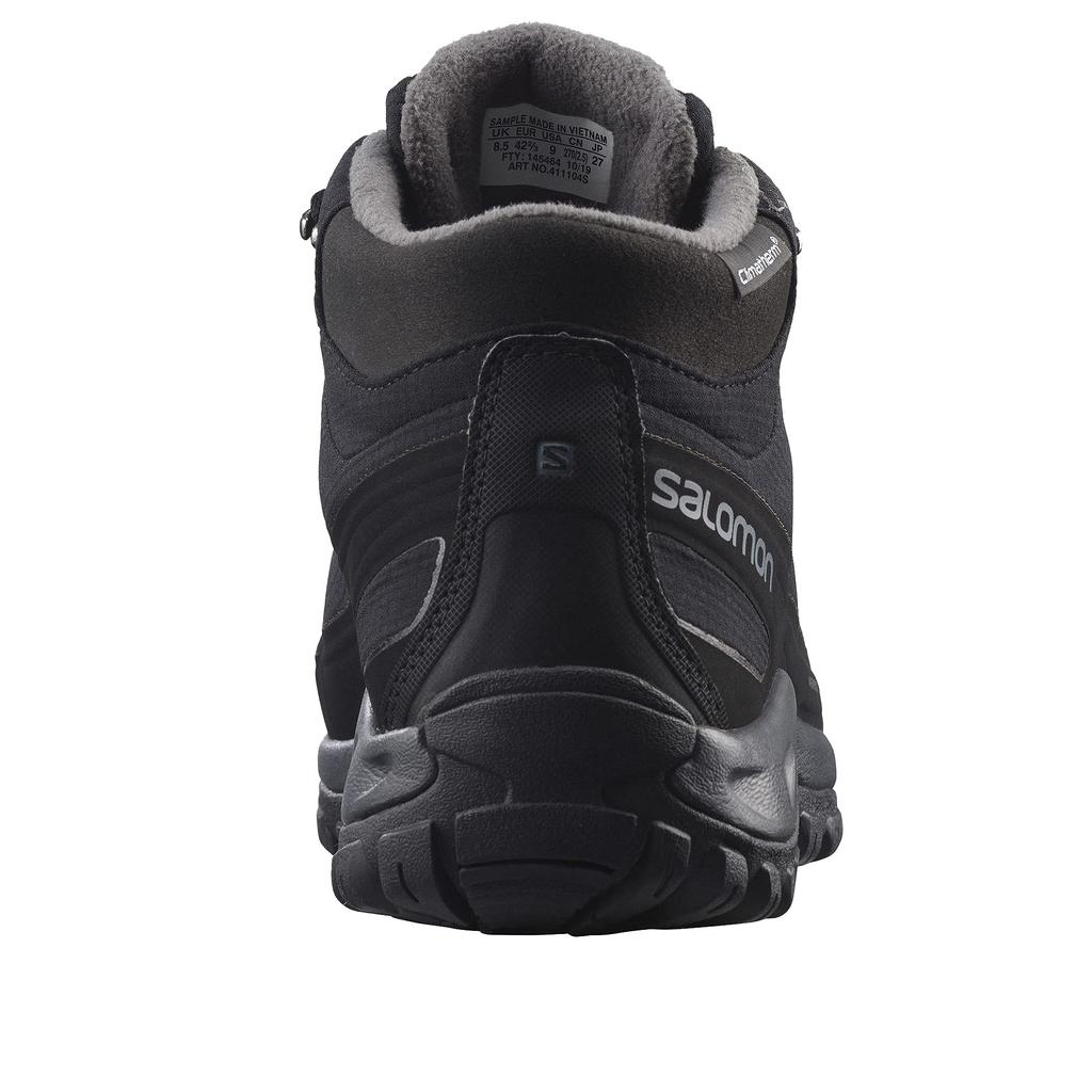 SALOMON SHELTER CLIMASALOMON WATERPROOF Snow Winter Size 27cm Boots, Men's, Black/Ebony/Black,