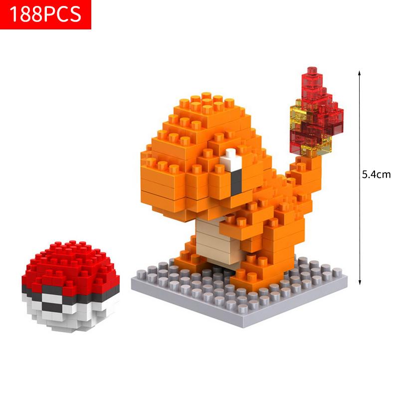 Pokemon Toy Lega Building Blocks Pokémon Action Cartoon Character Pikachu Assembled Model Building Block For Boys Birthday Gifts