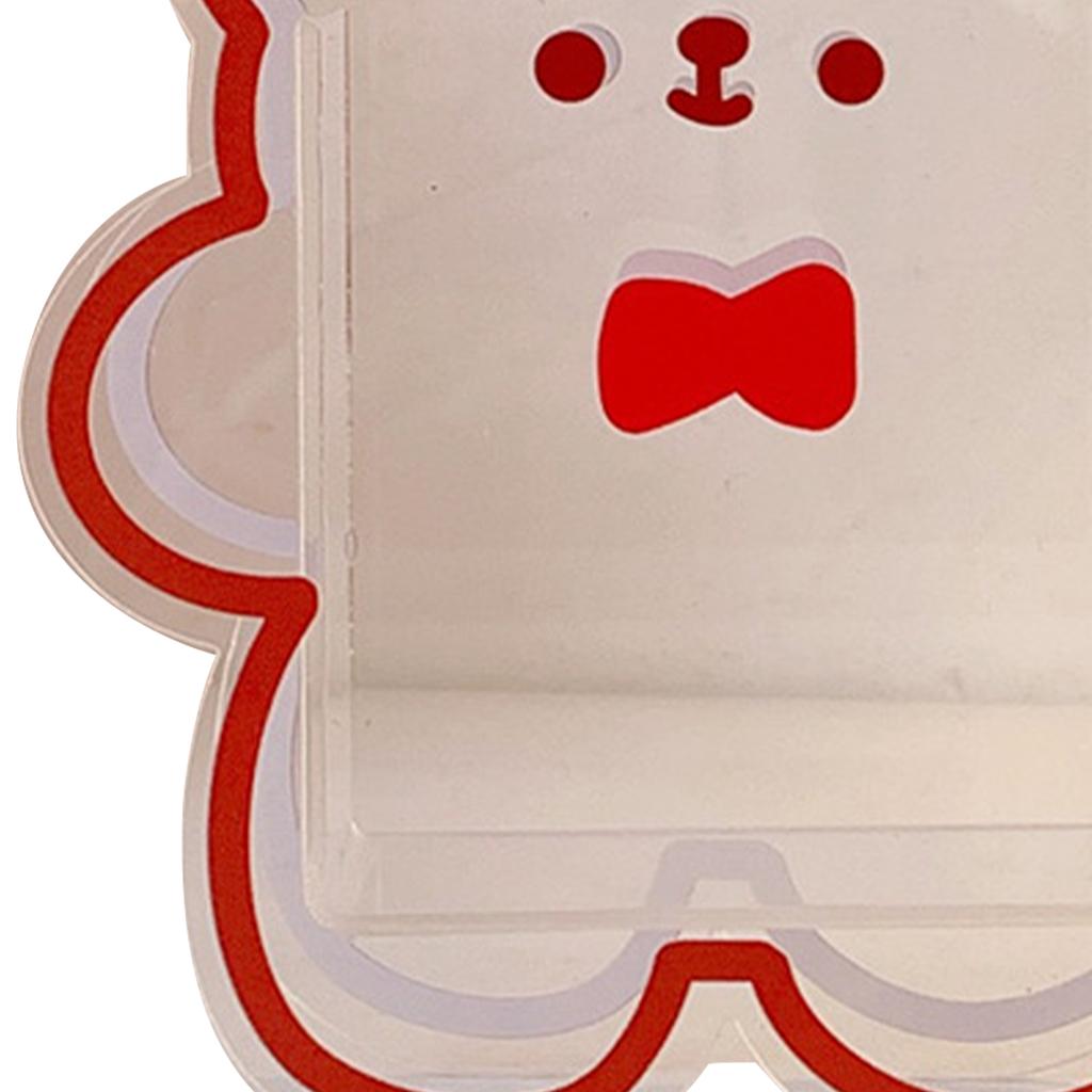 Cute Acrylic Pen Holder Creative Decorative Transparent Desk Stationery Organizer Box Desktop