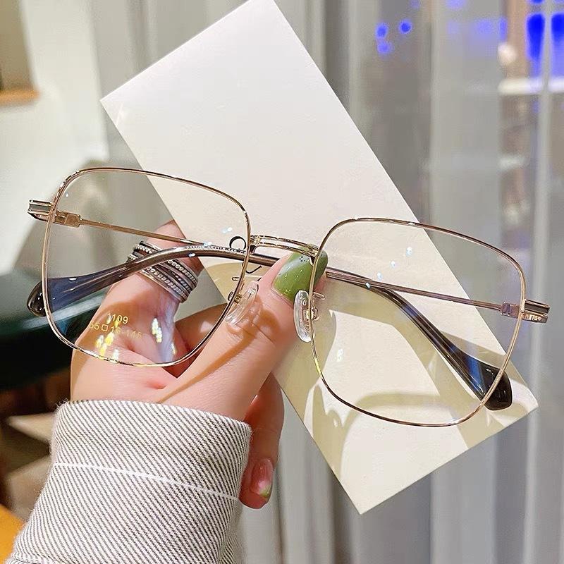 Net Red Face Artifact Big Face Small Ins Wind Square Big Frame Myopia Picture Frame for Men and Women