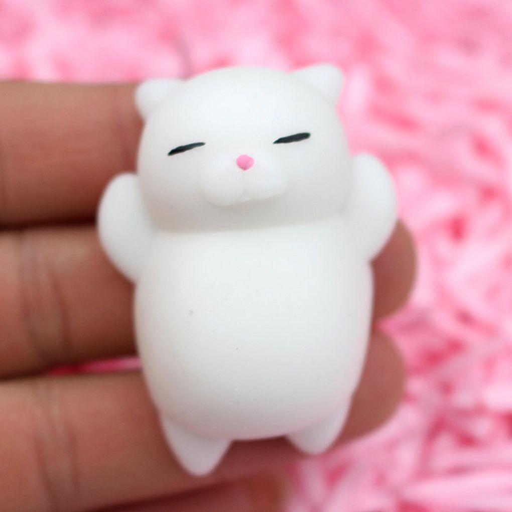 Mini Soft Cute Cat Pattern Wipes Ball Squeeze Rising Funny Toys Cats Design Interesting Toy Pressure Toys for A Gift