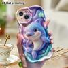 Phone Case: 2D Flat Design Suitable for iPhone 18 17 16 15 14 13 Pro Protective Case, Cartoon Dolphin, Perfect Christmas and Halloween Holiday Gift