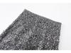 In-Stock Women's Silver Sequin Slit Skirt, Spring 2026 Collection