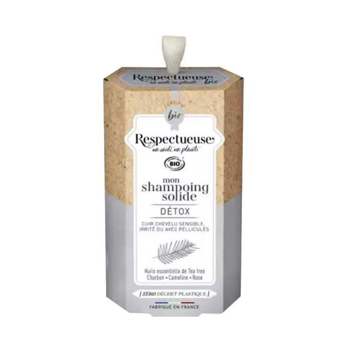 Respectueuse Mon Shampoing Solide Detox Bio 75g