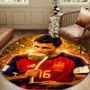 Spain's Rodri Celebration Round mat Home Decor, Chair rug For livingroom,Bedroom, doormat home decor Birthday Gift Christmas Gifts