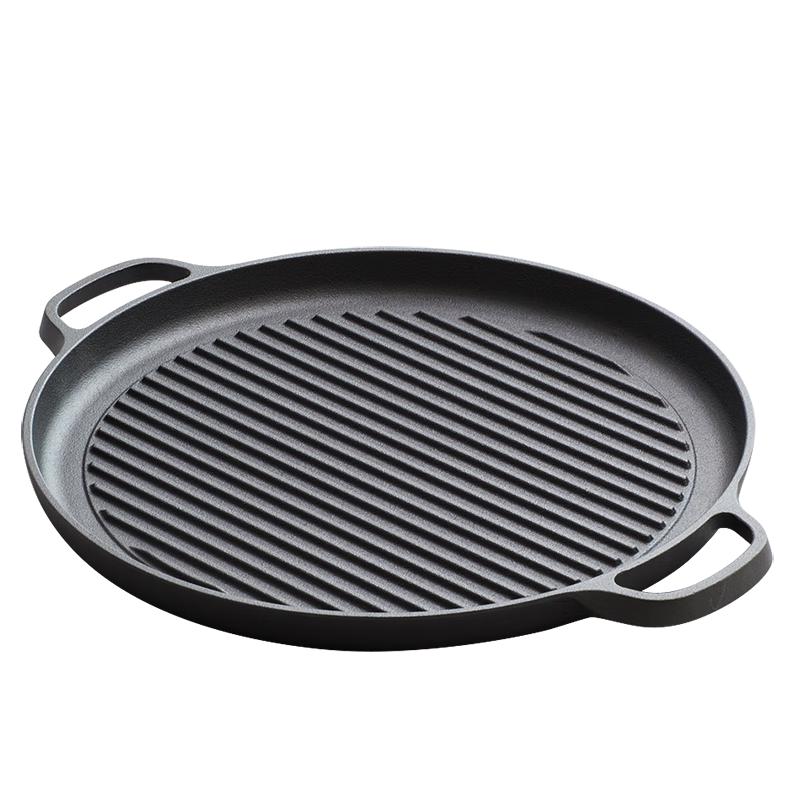 Dianjiang Cast Iron Striped Steak Frying Pan