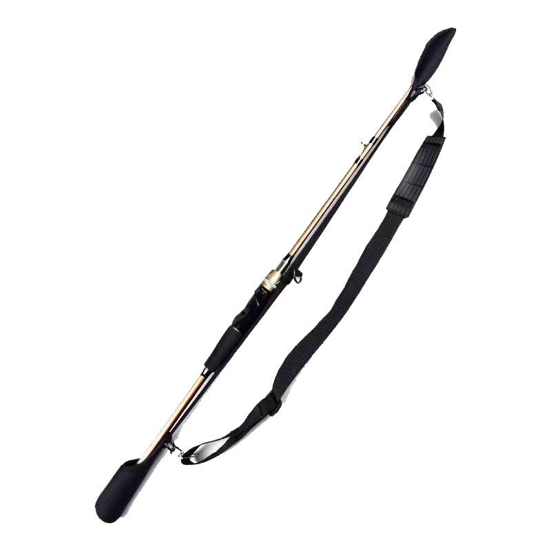 Enhanced Rod Sleeve with Loop Shoulder Strap - Thickened Protective Lure Bandage and Magic Tape Fixator for Fishing Rods