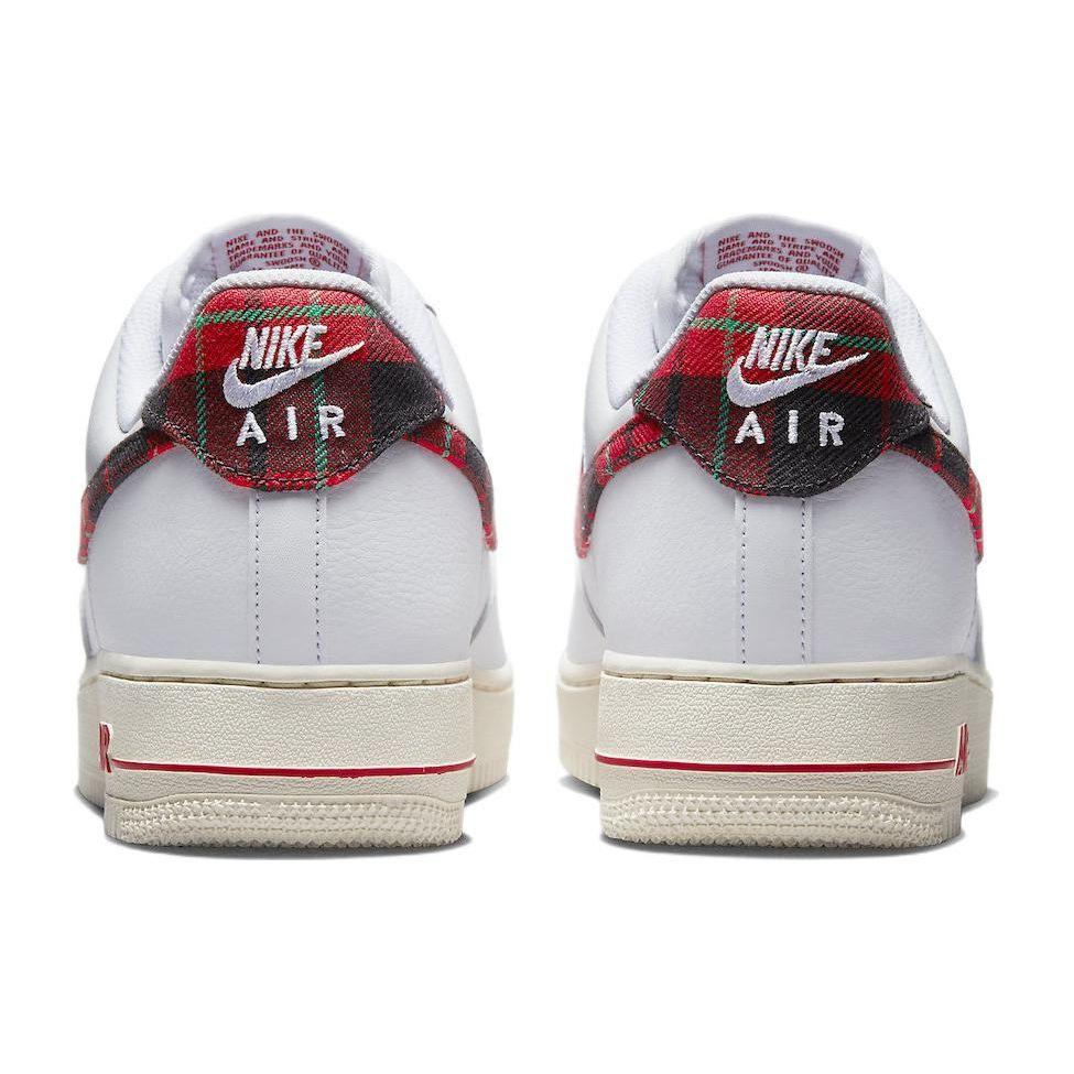 Nike Air Force 1 07 LV8 Tartan Plaid Men Sneakers White Stadium-Green Pale-Ivory DV0789-100