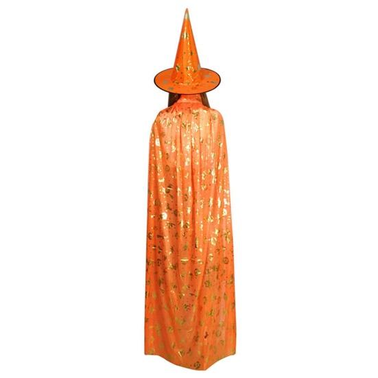 Halloween-Umhang, feine Verarbeitung, Cosplay-Kostüm, Anzieh-Sternmuster-Hut für Halloween-Weihnachtsfeiern