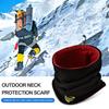 Men Winter Cycling Scarf Drawstring Adjustable Thick Plush Windproof Heat Retention Soft Warm Riding Neck Warp Neck Warmer Winter Accessories
