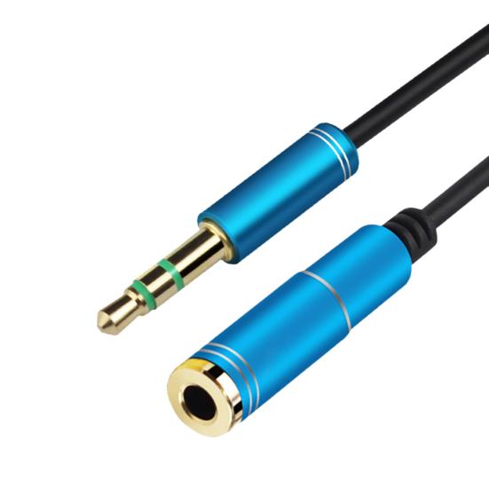 1/2/3m Male to Female 3.5mm Audio Aux Headphone Cable Extension Stereo Cord