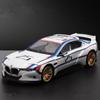 1/24 BMW CSL Alloy Track Racing Car Model Diecasts Metal Toy Car Vehicles Model Simulation Sound and Light Collection Kids Gifts