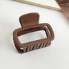 Hair Claw Matte Texture Mini Hair Clip Stable Grip No Flattening Non-Slip Tooth Small Semi-Tied Hair Clip Hair Accessory