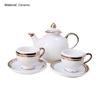 1 Set Dollhouse Tea Set Realistic Decoration 1/6 Scale Mini Ceramic Tea Set Accessories for Kitchen Scene