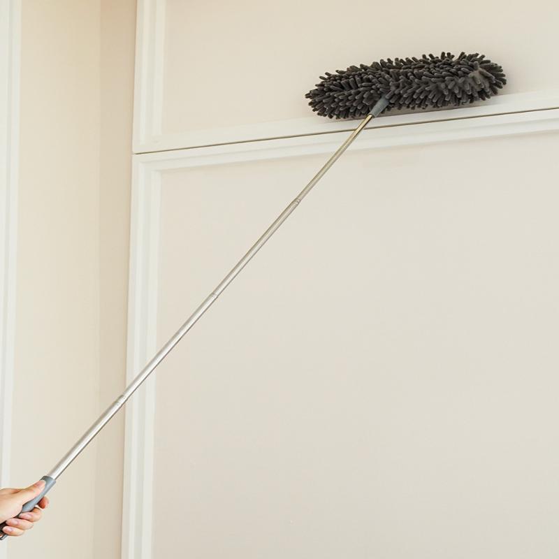 Long Handle Cleaning Duster Fan Brush Extendable 31 100 Inch Microfiber Head for Ceiling Fans and Shelves Kitchen