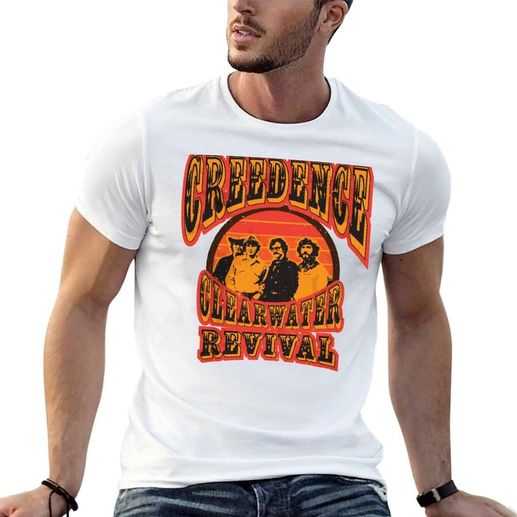 Creedence Clearwater Revival T Shirt T-Shirt New Edition Anime Stuff Oversizeds Mens Graphic T-shirts Funny