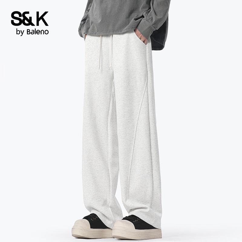 Baleno S&K American Retro Loose Wide-Leg Sweatpants 5XL