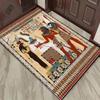 Egyptian Style Living Room Rug Ancient Culture Hieroglyphics Design Bedroom Floor Mat Anti Slip Carpet Can Be Machine Washed