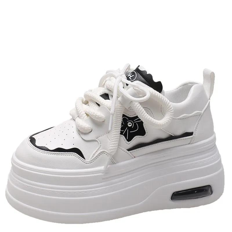 Модные кроссовки на высокой платформе 8 см — фото 3