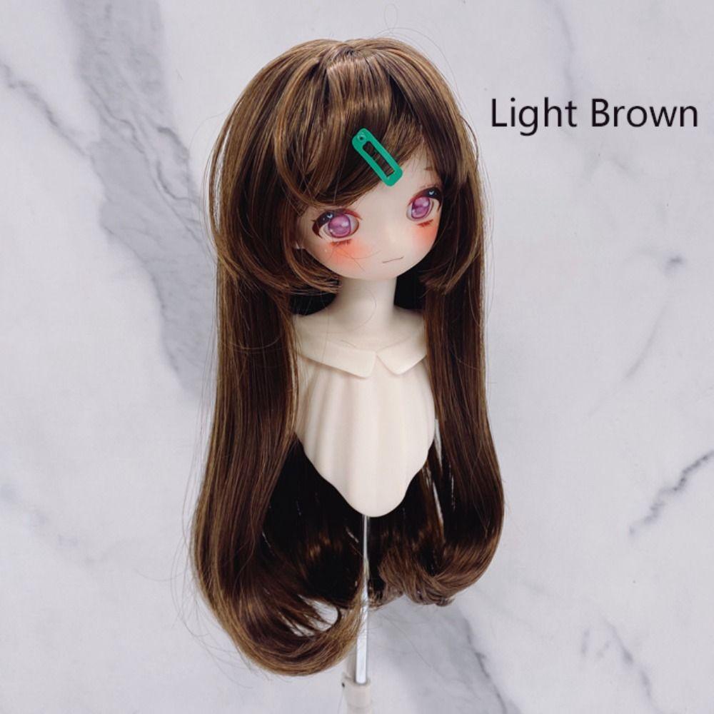 High Temperature Fiber Doll Wig Hair for 1/4 1/6 BJD Doll Long Hair DIY Head Accessories  Girls