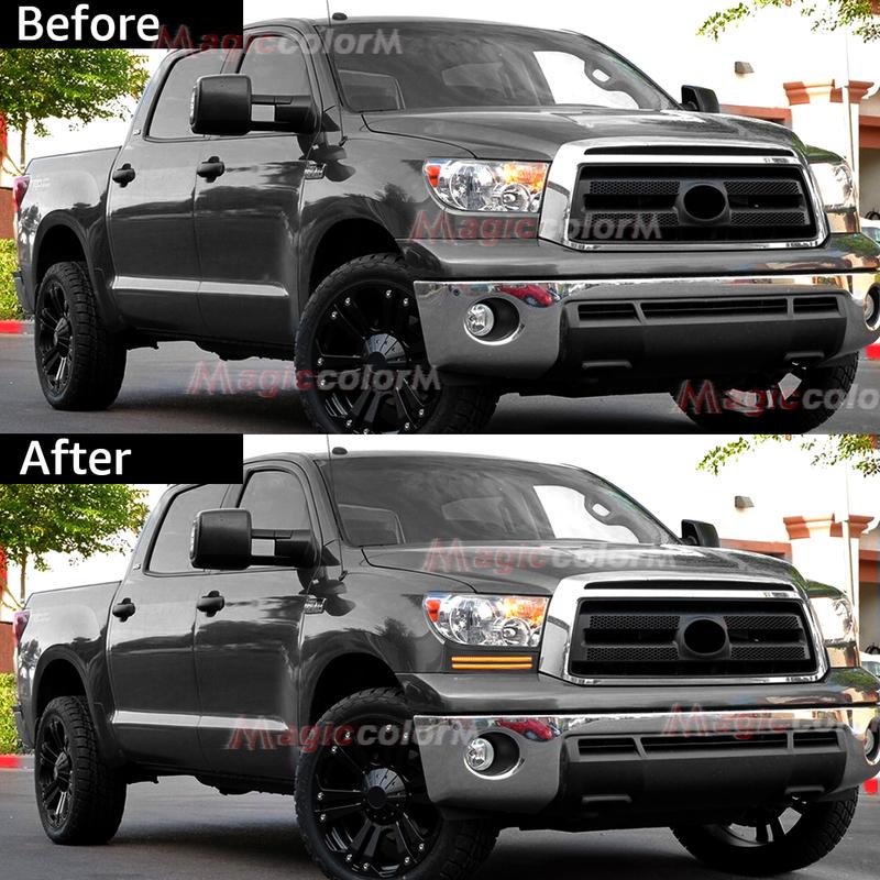 Daytime Running Light For Toyota Tundra 2007~2013 Headlight For Sequoia 2008~2017 LED Fornt Bumper Fog Lamp Car Accessories 12V